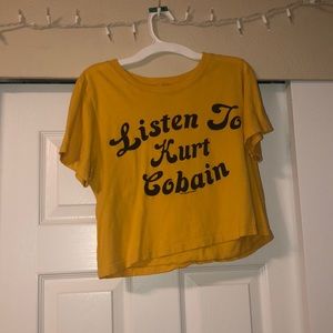 Zumiez yellow crop top